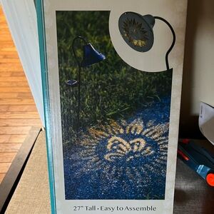 Decorative solar stake 27 inch NIB